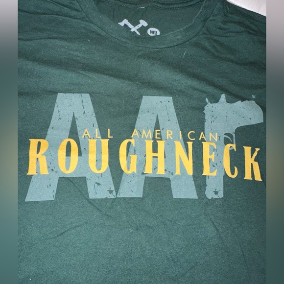 NWOT All American Roughneck Deep Green Workout Athletic T-Shirt - Picture 4 of 5
